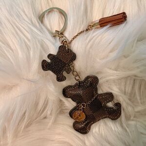 Brown Teady Bear Bag Tag or Key Chain